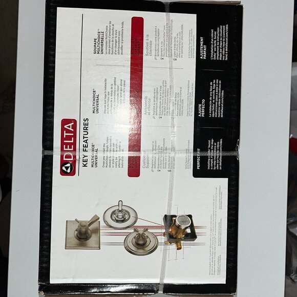 Delta Classic Chrome 1-handle Multi-function 5.0000-in Round Shower Faucet New - Picture 3 of 11